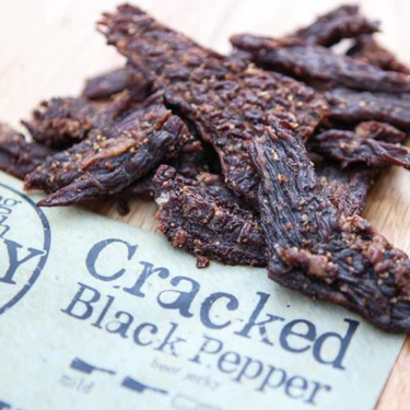 Beef Jerky | 2.5 oz. | Cracked Black Pepper Flavor | High Protein Snack | Bold and Savory | Made with REAL Beef | Perfect On The Go Snack